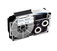 TWEJHX 18 colori XR-18WE Etichetta cartucce compatibili con 18 mm XR-18X XR-18YW XR-18RD XR-18BU per l'uso con KL-130 KL-120 KL-430 Makers etichetta(Blue on White)