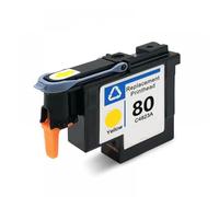 TWEJHX 80 Printhead C4820A C4821A C4822A C4823A Compatibile con DesignJet 1050 1055 1055cm 1050C Plus Stampanti Stampare Testa(1PCS Yellow)