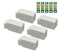 TWEJHX PASSOGGIO DI MANUTENZIONE DI MANUTENZIONE COMPATIBILE E PAD INCHIUT IN INCHIUT PER DE100 DE-100 STAMPIT RESETTER CHIP CHIP CHIP Funziona con modelli Fuji Frontier(5Chip 5Sponge cushio)