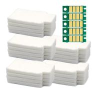TWEJHX Scatola di manutenzione del serbatoio 'inchiostro compatibile Chip per la stampante DE100 DE-100 Modelli Fuji Frontier Serie di frontiera NEGLI SOSTITUZIONE COLLETTO(5 set chip ink pad)