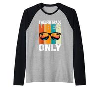 Twelfth 12nd Grade Students Vibes Only Back To School Maglia con Maniche Raglan