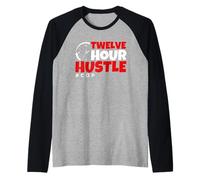 Twelve Hour Hustle #Cop Polizia delle Forze dellordine Maglia con Maniche Raglan