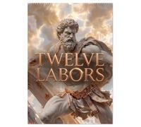 Twelve Labors (Wall Calendar 2027 DIN A2 portrait), CALVENDO 12 Month Wall Calendar: Discover the twelve legendary labors of Hercules the greatest ... mythology in this powerful and epic calendar.