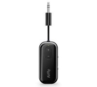 Twelve South AirFly SE, trasmettitore audio wireless Bluetooth, nero | Adattatore Bluetooth per AirPods/cuffie, batteria 20+ ore, funziona con jack AUX da 3,5 mm su aerei, TV