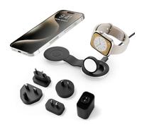 Twelve South Butterfly 2 in 1 Caricabatterie wireless compatto pieghevole con adattatore da viaggio, ricarica MagSafe Duo da 15 W per iPhone, Airpods e Apple Watch