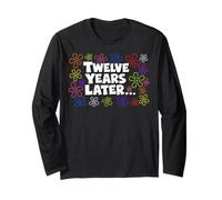Twelve Years Later Funny Meme 12 Year Old 12th Birthday Maglia a Manica