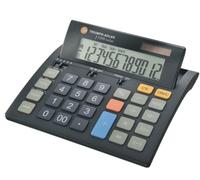 TWEN J-1200 - Calcolatrice da tavolo a 12 caratteri solare/batteria