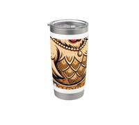 Twenties Era - Collana con perline a forma di pollo Bicchiere termico in acciaio inox doppia parete
