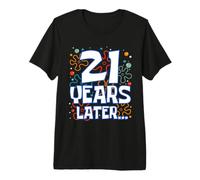 Twenty One 21 Years Later 21st Birthday Party Funny Meme Maglietta Premium