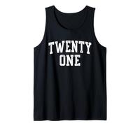 Twenty One Minimalist 21st Birthday Design 21-Year-Old Canotta