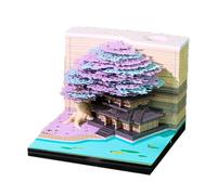 Twenty Twenty Six Calendario settimanale decorativo tridimensionale Blossom Plan Blocco note costruito in luce speciale durata Luce Seconda Telelavoro Orientato Blossomy Note Pad