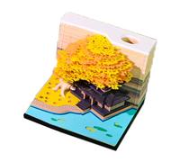 Twenty Twenty Six Calendario settimanale decorativo tridimensionale Blossom Plan Blocco note costruito in luce speciale durata Luce Seconda Telelavoro Orientato Blossomy Note Pad