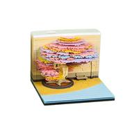 Twenty Twenty Six Spring Jungle Paper Art Schedule Agenda settimanale con note staccabili, ideale per la gestione del tempo e il ponte Spring Jungle Desk Deck