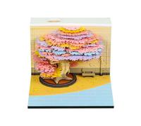 Twenty Twenty Six Spring Jungle Paper Art Schedule Agenda settimanale con note staccabili Ideale per la gestione del tempo e il mazzo dell'ufficio Blocco note con luce