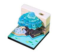 Twenty Twenty Six Weekly Planner LED Illuminato tridimensionale Blossomy Papercraft Note Pad Split Panes Speciale carta ruvida Concetto Presente Blossomy Oriented Note Pad