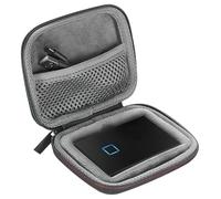 Tweozhui custodia hard disk esterno, Adatto per Samsung T7 Shield Cover SSD Esterno, Copertura protettiva antiurto e impermeabile, custodia per disco rigido portatile con fascetta per cavi, nero