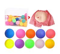 Twerk Pong Game, Shaking Pong Challenge, Adjustable Waist Strap, Fun Body Movement Toy Includes Pongs Balls for Outdoor Yard Activity, 8.46x6.89x3.74 Inches