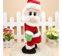 Twerking Dancing Babbo Natale Twisted Wiggle Hip Santa Musica Natale Animato Figure Bottino Agitazione Divertente Canto Giocattolo di Babbo Natale per Bambini Canzone Spagnola