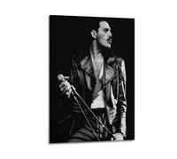 TWFSRXVWTS Poster decorativo da parete su tela con il cantante britannico Freddie Mercury, stampa artistica su tela, poster decorativo moderno per camera da letto, 20 x 30 cm
