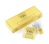 TWG Tea | Earl Grey Buddha | Tè Verde | Bergamotto e Petali di Rosa | 15 Bustine di Tè in Cotone Cucite a Mano | Set Regalo