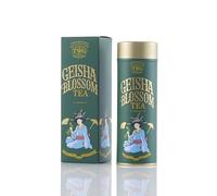 TWG Tea | Geisha Blossom Tea | Tè Verde | Petali di Frutto Della Passione e Calendula | Latta Haute Couture, 100G | Set Regalo