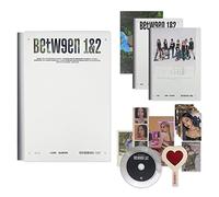 TWICE - [BETWEEN 1&2] (Cryptography Ver.)Photobook + CD-R + BOX + Polaroid + Postcard + Sticker + Message Photocard + Heart Glass + Folded Poster + Photocard + 2 Pin Button Badges