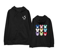 Twice Felpe KPOP Korean Maglione con Cappuccio CHAE Young DAHYUN Ji Hyo JUNGYEON Mina Momo NA YEON Sana TZUYU Casuale Moda Cappotti Manica Felpe con Cappuccio Tops per Uomo Donna