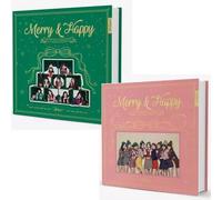 TWICE MERRY&HAPPY Repackage Album 2 Ver SET / 2CD + 2PhotoBook + 8Card +...