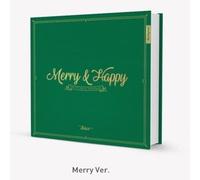 Twice - Twice -[Merry & Happy]1st Repackage Merry Ver CD+84p Photo Book+3p Photo Cards+1p Post Card+1p Sticker K-POP SEALED