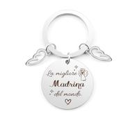 Twidels Regali Madrina Battesimo Portachiavi Madrina e padrino battesimo Regalo Madrina Regali Battesimo Madrina Battesimo Regalo Battesimo Regalo Per Battesimo Originale Regali Di Cresima