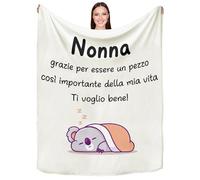 Twidels Regali Nonna, Regalo Compleanno Per La Nonna Coperta Singola Flanella 50×60 Pollici Idee Nonni Regalo Divertente Per La Natale Regali Festa Dei Nonni