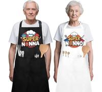Twidels Regalo Festa Dei Nonni regalo Nonni Per I Nonni Regalo 2 Pezzi Grembiule Da Cucina Regali Per Nonno Nonna Compleanno Da Nipoti regali Per Nonna E Nonno Natale