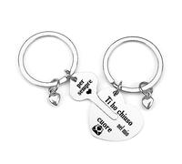 Twidels Regalo San Valentino Per Lui 2 Portachiavi Regalo Uomo San Valentino Per Lui Regalo Coppia Lui E Lei Regalo Per Coppia Idee Idee Regalo San Valentino Per Lei Idee Regalo Donna San Valentino