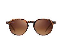 TWIG Occhiali da sole MAILER uomo/donna UV400 tondi rotondi vintage (Tortoise Brown)