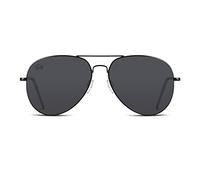 TWIG Occhiali da sole PENNAC uomo/donna UV400 aste flex (Rich Black)