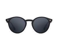 TWIG Occhiali da sole POLLOCK uomo/donna UV400 tondi vintage rotondi (Rich Black)