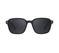 TWIG Occhiali da sole SIGNAC uomo/donna UV400 rettangolari fashion (Rich Black)