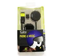 TWIINS Kit Bluetooth Handsfree 2.0 Stereo | Interfono da Casco - Semplice, Efficente, Integrato, Black, Taglia unica