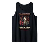 Twilight all I Want for Christmas is Charlie Swan Movie Canotta