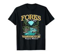 Twilight Forks Washington Vampires Welcome Maglietta