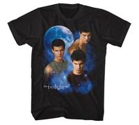 Twilight - Jacob E Luna - American Classici - Solido Nero Adulto Manica Corta T