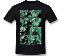 Twilight Mens Fashion Casual Basic Short Sleeve T-Shirts Black S