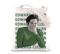 Twilight Movie Merchandise Tote Bag Vampire Movie Lovers Gift Forks Washington Gift Edward Cullen Character Borsa a tracolla per i fan, Borsa Edward, 35*40cm