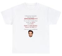 Twilight Movies are Awesome, maglietta divertente per fan di Robert Pattinson, Edward Cullen, bianco, S