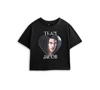 Twilight Nero Team Jacob Crop T-shirt corta a maniche corte Donne