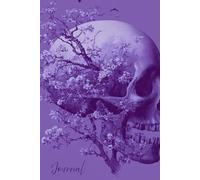 Twilight Reverie Journal: A Realistic and Mystical Notebook Featuring a Skull with Purple Moonlight, Bats, and a Cherry Tree - Perfect for Writing, Reflection, and Gothic Inspiration