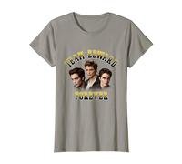 Twilight Team Edward Forever Portrait Collage Vampire Movie Maglietta, Donna, Ardesia, XL