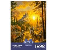 Twilight Wolf King 1000 Pezzi Puzzle Classici Per Adulti E Bambini A Partire Da 12 Anni Giochi Educativi Giocattoli Sfida Impossibile - Regalo Per Amore E Amico 70x50cm/1000pcs