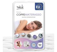 Twillie - Coprimaterasso Matrimoniale 120 x 190 Impermeabile - Made in Europa - Oeko-TEX® - Aegis® - Traspirante - Proteggi Materasso Anallergico, Antiacari, Antibatterico - Igienico 100% Policotone