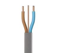 Twin and Earth Cavo elettrico 1,5 mm/2,5 mm/6 mm 6242Y piatto grigio - tagliato su misura (10 metri, 1,5 mm Twin and Earth)